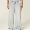 Ultra Low-Rise Light Wash Baggy Jeans Ultra Low-Rise Light Wash Baggy Jeans