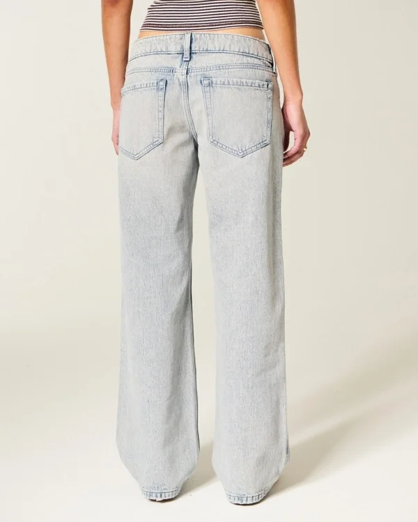 Ultra Low-Rise Light Wash Baggy Jeans Ultra Low-Rise Light Wash Baggy Jeans