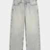 Ultra Low-Rise Light Wash Baggy Jeans Ultra Low-Rise Light Wash Baggy Jeans
