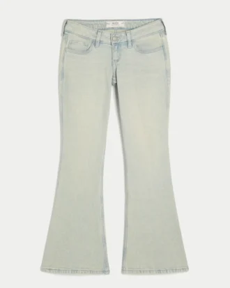 Ultra Low-Rise Light Wash Flare Jeans Ultra Low-Rise Light Wash Flare Jeans