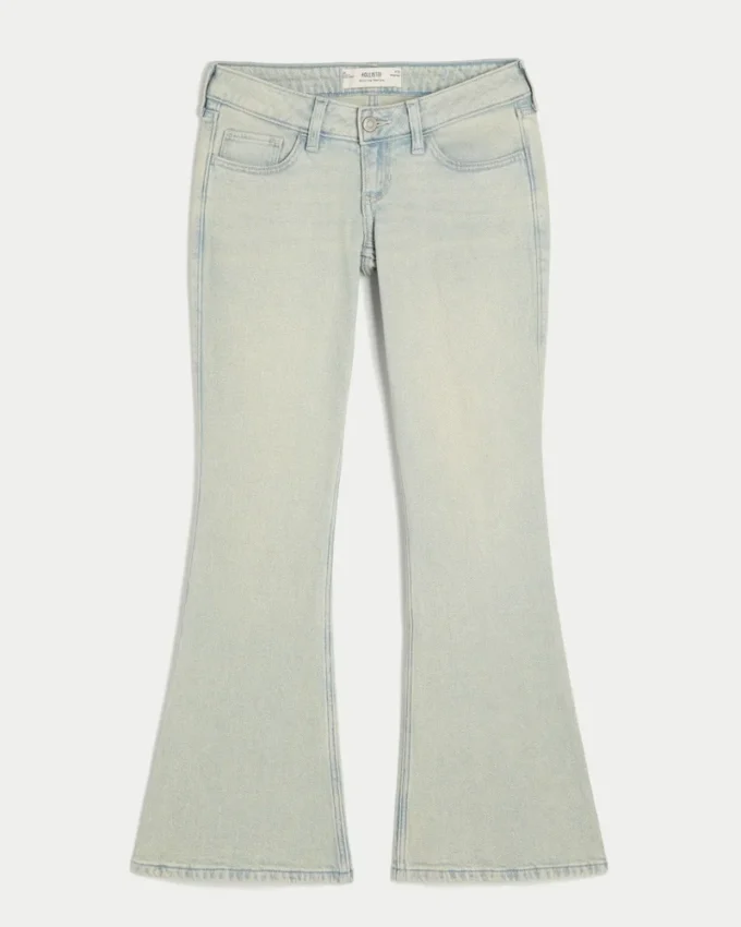 Ultra Low-Rise Light Wash Flare Jeans Ultra Low-Rise Light Wash Flare Jeans
