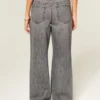 Ultra Low-Rise Mini Waistband Grey Baggy Jeans Ultra Low-Rise Mini Waistband Grey Baggy Jeans