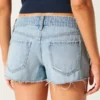 Ultra Low-Rise Ripped Medium Wash Mini Denim Shorts Ultra Low-Rise Ripped Medium Wash Mini Denim Shorts