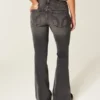 Ultra Low-Rise Washed Black Flare Jeans Ultra Low-Rise Washed Black Flare Jeans
