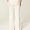 Ultra Low-Rise White Embroidered Pocket Flare Jeans Ultra Low-Rise White Embroidered Pocket Flare Jeans