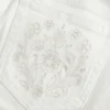 Ultra Low-Rise White Embroidered Pocket Flare Jeans Ultra Low-Rise White Embroidered Pocket Flare Jeans