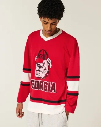 University of Georgia Bulldogs Graphic Hockey Jersey
