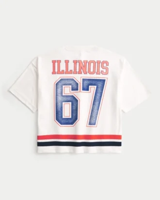 University of Illinois Fighting Illini Graphic Football Jersey