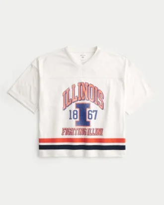University of Illinois Fighting Illini Graphic Football Jersey