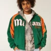 University of Miami Hurricanes Graphic Windbreaker Jacket University of Miami Hurricanes Graphic Windbreaker Jacket