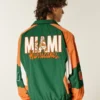 University of Miami Hurricanes Graphic Windbreaker Jacket University of Miami Hurricanes Graphic Windbreaker Jacket