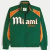 University of Miami Hurricanes Graphic Windbreaker Jacket University of Miami Hurricanes Graphic Windbreaker Jacket