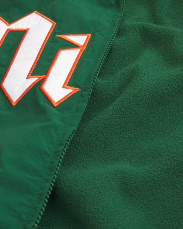 University of Miami Hurricanes Graphic Windbreaker Jacket University of Miami Hurricanes Graphic Windbreaker Jacket