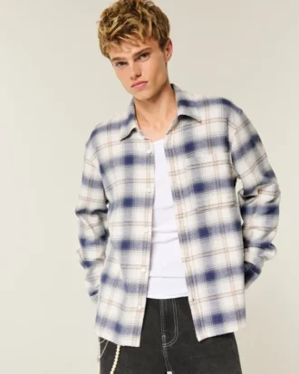 University of Michigan Wolverines Graphic Flannel Shirt