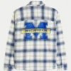 University of Michigan Wolverines Graphic Flannel Shirt