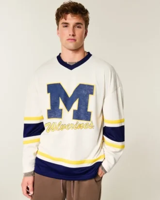 University of Michigan Wolverines Graphic Hockey Jersey