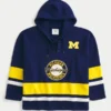 University of Michigan Wolverines Graphic Hockey Jersey Hoodie University of Michigan Wolverines Graphic Hockey Jersey Hoodie