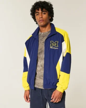 University of Michigan Wolverines Graphic Windbreaker Jacket