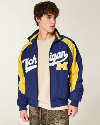 University of Michigan Wolverines Graphic Windbreaker Jacket University of Michigan Wolverines Graphic Windbreaker Jacket