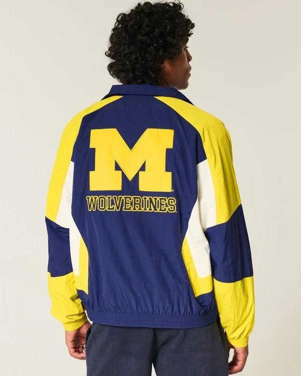 University of Michigan Wolverines Graphic Windbreaker Jacket University of Michigan Wolverines Graphic Windbreaker Jacket