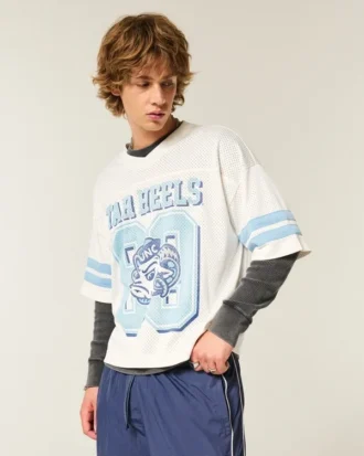 University of North Carolina at Chapel Hill Tar Heels Graphic Football Jersey