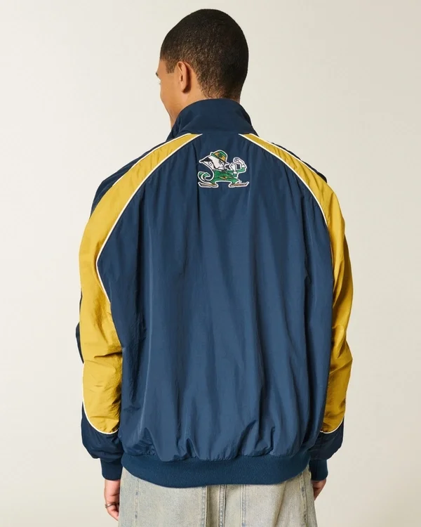 University of Notre Dame Fighting Irish Graphic Windbreaker Jacket University of Notre Dame Fighting Irish Graphic Windbreaker Jacket