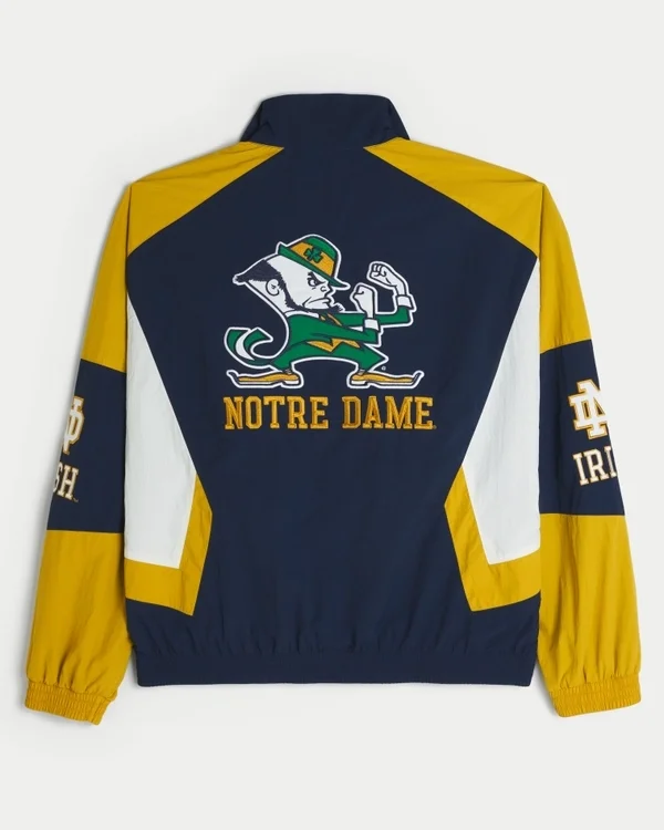 University of Notre Dame Fighting Irish Graphic Windbreaker Jacket University of Notre Dame Fighting Irish Graphic Windbreaker Jacket