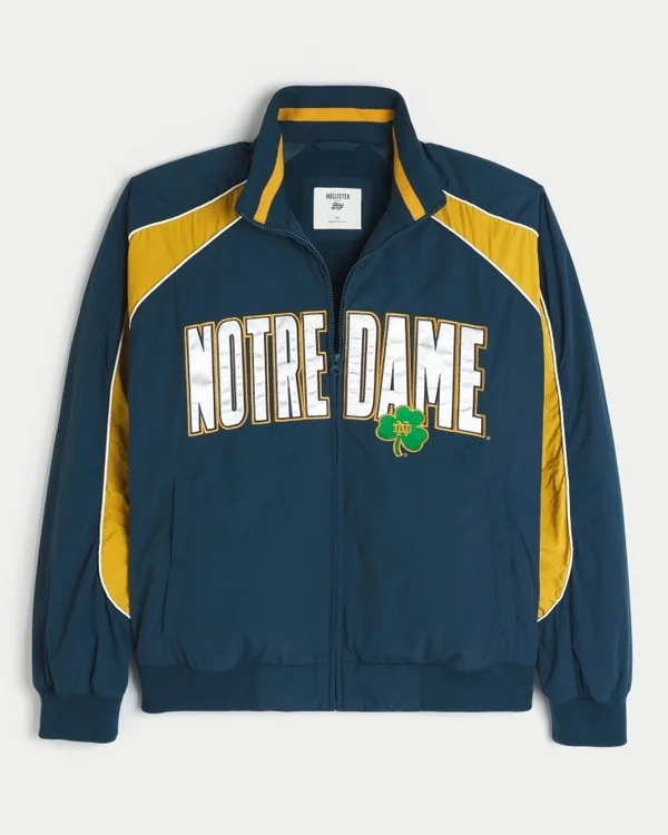 University of Notre Dame Fighting Irish Graphic Windbreaker Jacket University of Notre Dame Fighting Irish Graphic Windbreaker Jacket