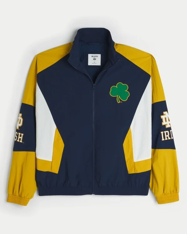 University of Notre Dame Fighting Irish Graphic Windbreaker Jacket University of Notre Dame Fighting Irish Graphic Windbreaker Jacket