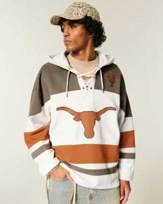 University of Texas at Austin Longhorns Graphic Hockey Jersey Hoodie University of Texas at Austin Longhorns Graphic Hockey Jersey Hoodie