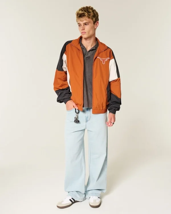 University of Texas at Austin Longhorns Graphic Windbreaker Jacket University of Texas at Austin Longhorns Graphic Windbreaker Jacket