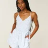 V-Neck Side Tie Romper