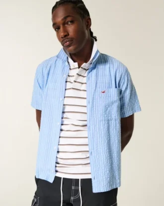 Vault Release Short-Sleeve Seersucker Icon Shirt