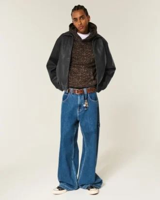 Vegan Leather Zip-Up Jacket Vegan Leather Zip-Up Jacket