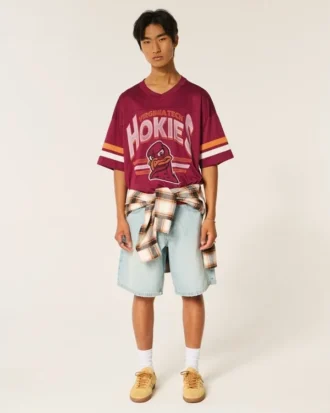 Virginia Tech Hokies Graphic Football Jersey Virginia Tech Hokies Graphic Football Jersey