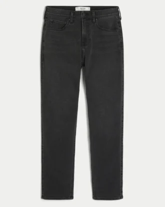 Washed Black Athletic Skinny Jeans