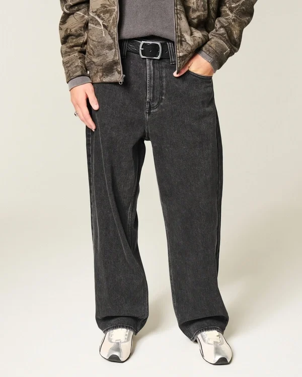 Washed Black Dodge Hellcat Graphic Baggy Jeans Washed Black Dodge Hellcat Graphic Baggy Jeans