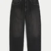 Washed Black Embroidered Snake Skater Baggy Jeans Washed Black Embroidered Snake Skater Baggy Jeans