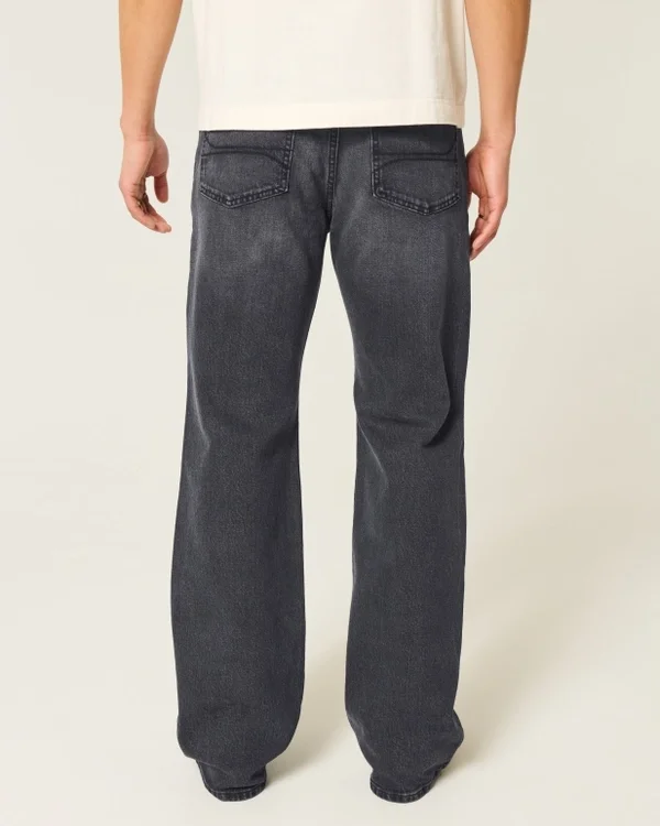 Washed Black Relaxed Bootcut Jeans Washed Black Relaxed Bootcut Jeans