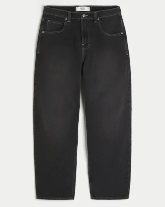 Washed Black Snake Graphic Skater Baggy Jeans Washed Black Snake Graphic Skater Baggy Jeans