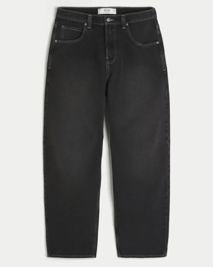 Washed Black Snake Graphic Skater Baggy Jeans Washed Black Snake Graphic Skater Baggy Jeans