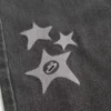 Washed Black Star Graphic Baggy Jeans Washed Black Star Graphic Baggy Jeans