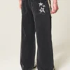 Washed Black Star Graphic Super Baggy Jeans Washed Black Star Graphic Super Baggy Jeans