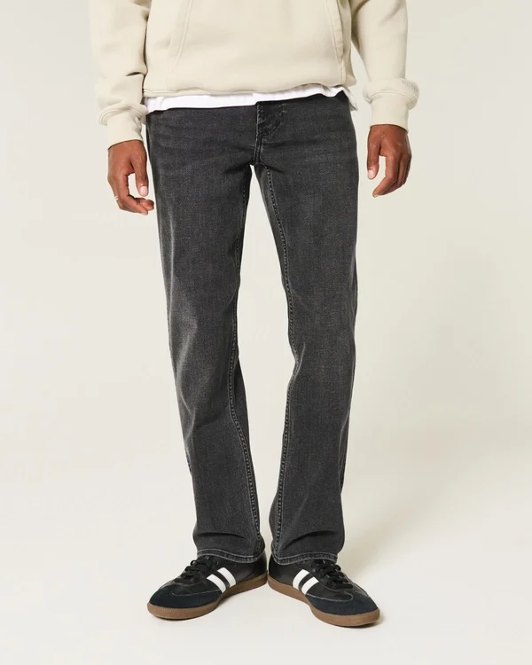 Washed Black Straight Jeans Washed Black Straight Jeans