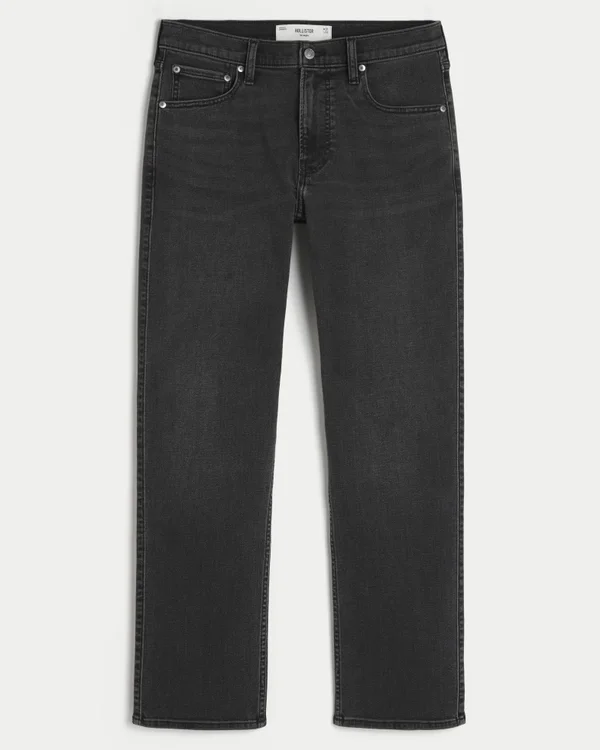 Washed Black Straight Jeans Washed Black Straight Jeans