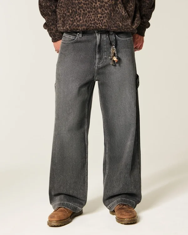 Washed Black Super Baggy Painter Jeans Washed Black Super Baggy Painter Jeans