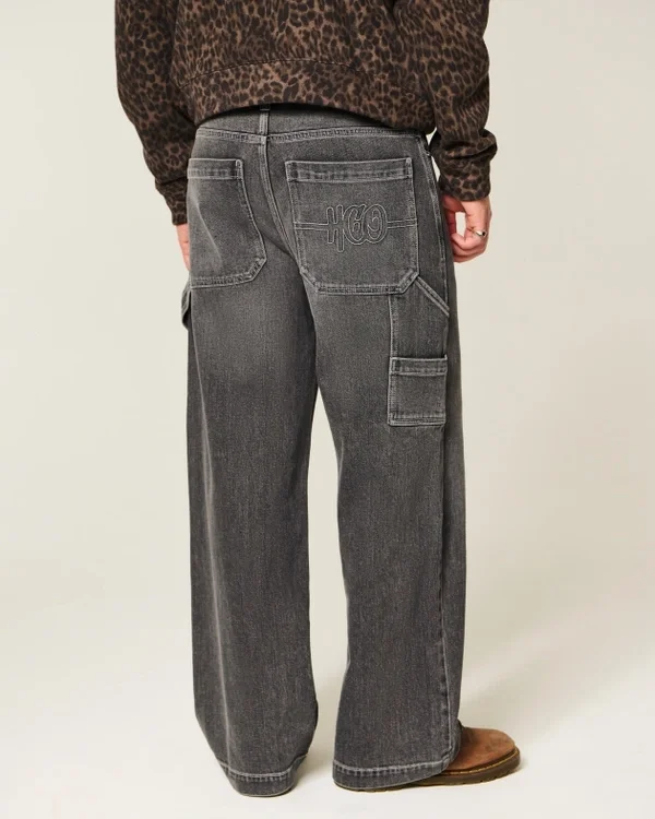 Washed Black Super Baggy Painter Jeans Washed Black Super Baggy Painter Jeans