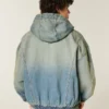 Washed Denim Skater Jacket Washed Denim Skater Jacket