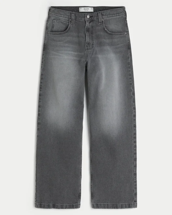 Washed Grey Super Baggy Jeans Washed Grey Super Baggy Jeans