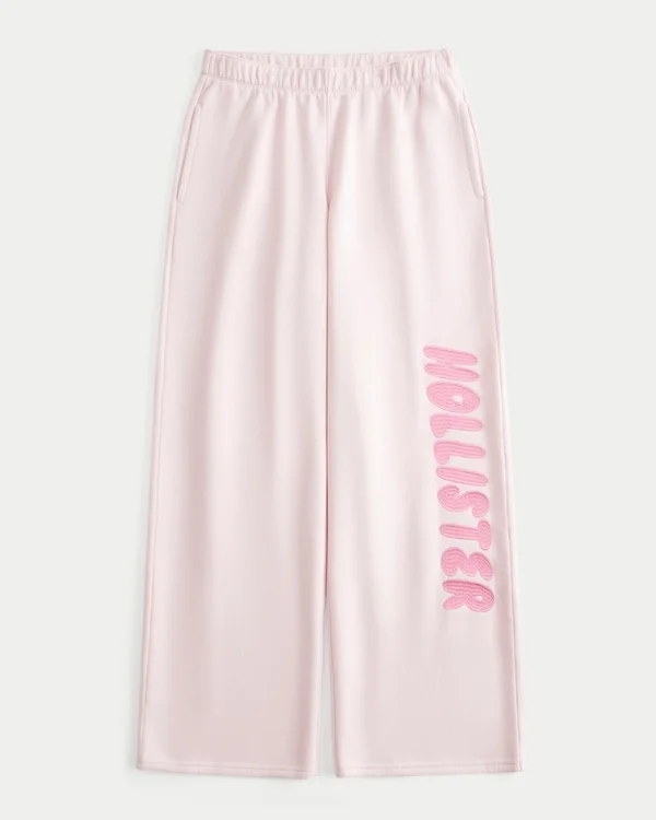 Wide-Leg Logo Sweatpants Wide-Leg Logo Sweatpants